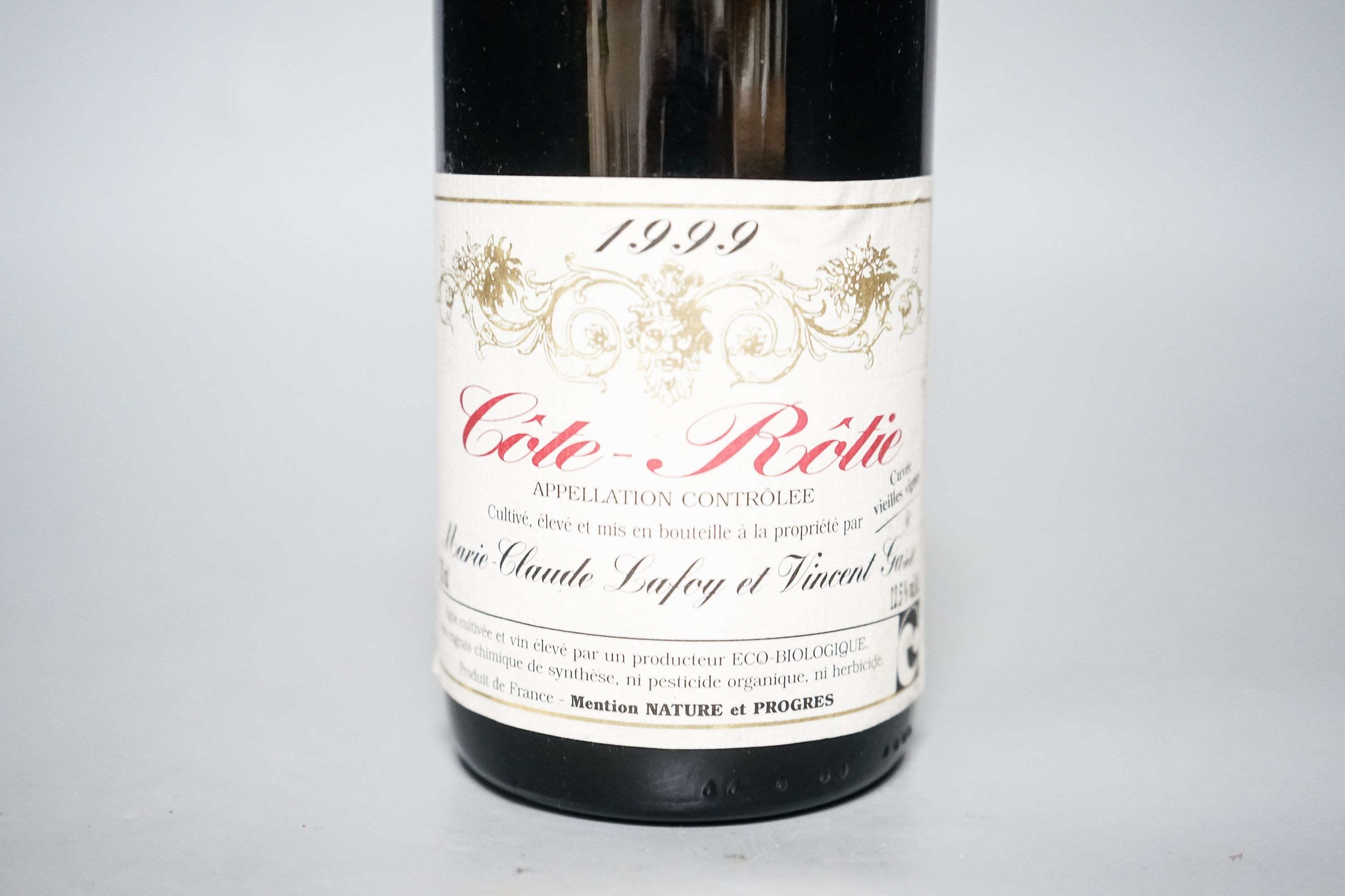Five bottles of Cote Rotie, 1999